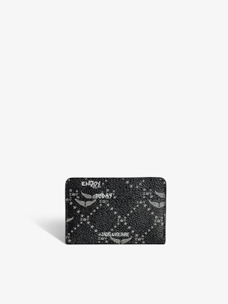 ZV Pass Monogram Card Holder - Card holder in coated canvas adorned with signature wings.