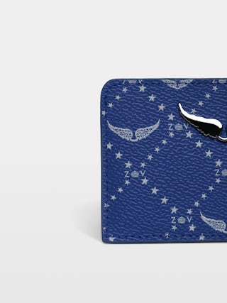 ZV Pass Monogram Card Holder - Card holder in coated canvas adorned with signature wings.
