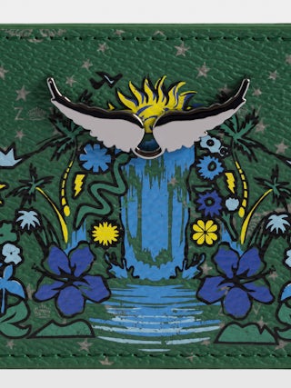 ZV Pass Monogram Card Holder - Coated canvas card holder with signature wings.