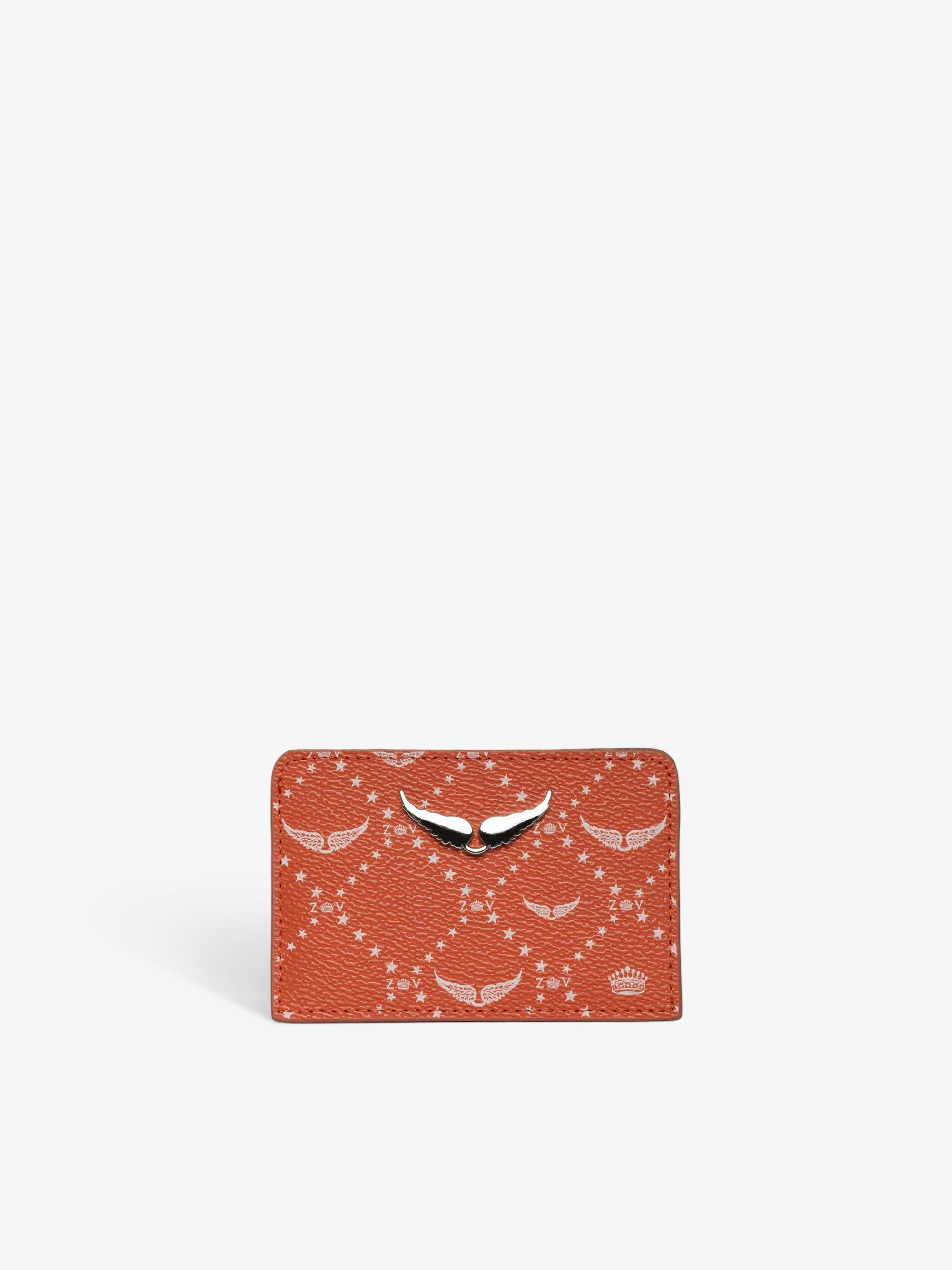 Tarjetero ZV Pass Monogram - Tarjetero de lona revestida adornado con alas distintivas.