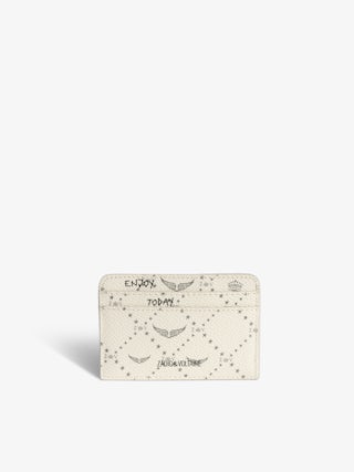 ZV Pass Monogram Card Holder - Card holder in coated canvas adorned with signature wings.