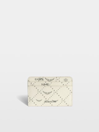 ZV Pass Monogram Card Holder - Card holder in coated canvas adorned with signature wings.