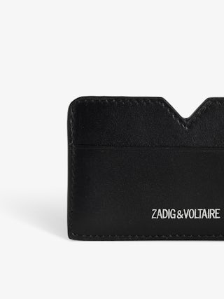 ZV Multipass Kartenetui - Kartenhalter aus glattem Leder mit Zadig&Voltaire Signatur.