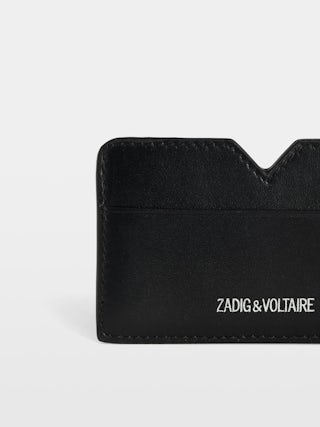 ZV Multipass Card Holder - Smooth leather card holder with Zadig&Voltaire signature.