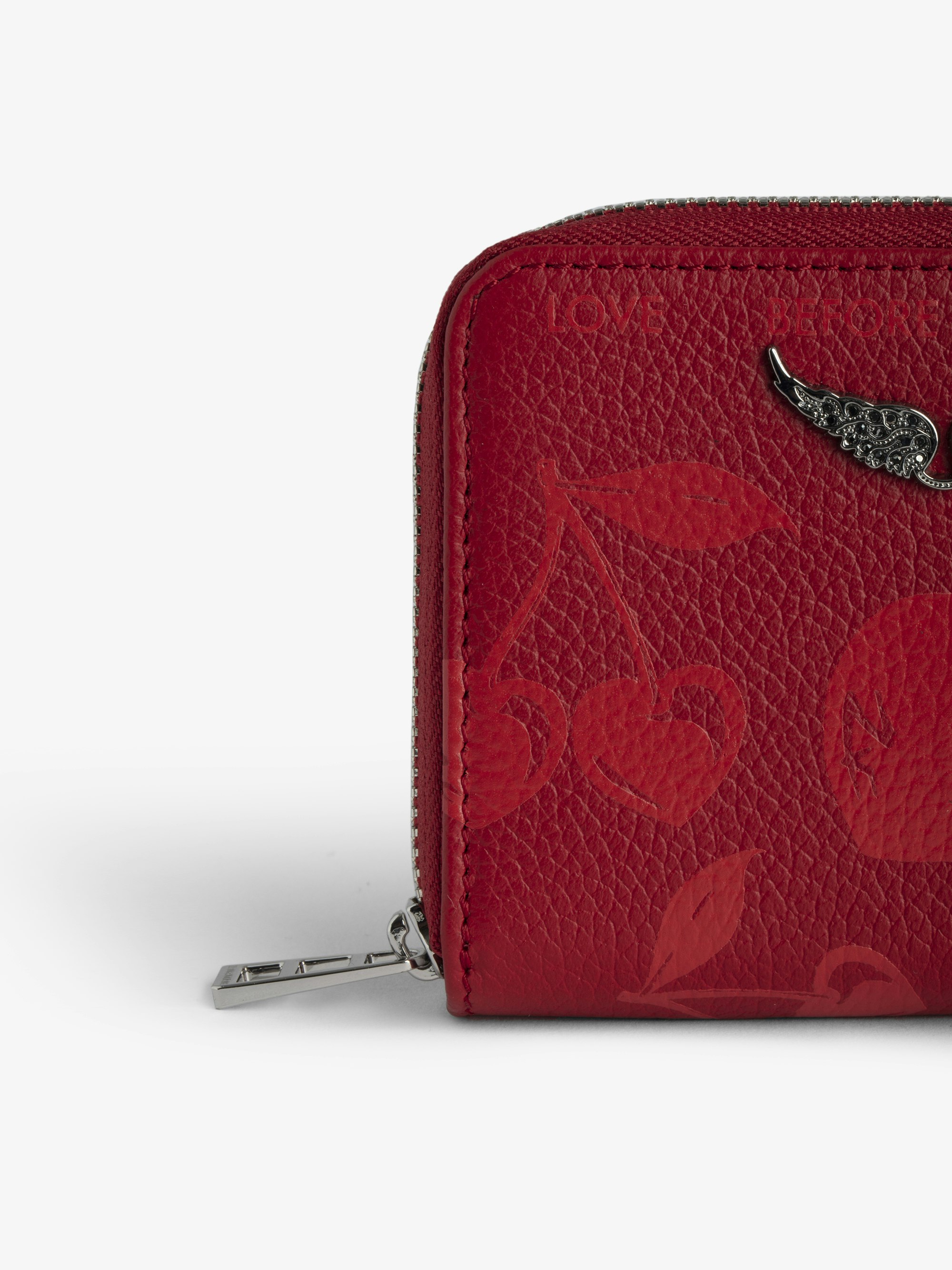 Mini ZV Red Leather Wallet | Zadig&Voltaire