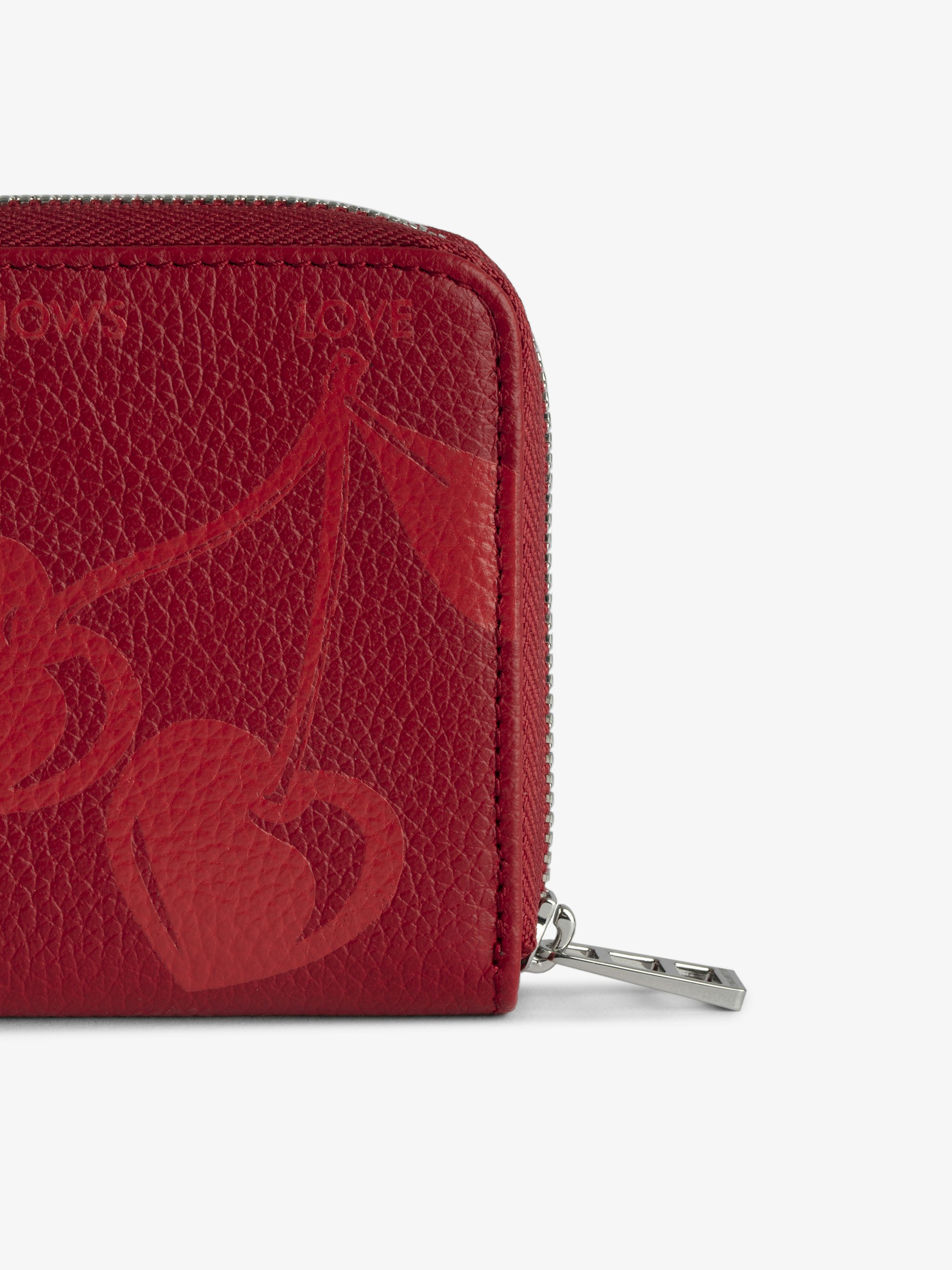 Zadig&Voltaire  レザーウォレット レッド ZADIG & VOLTAIRE Red Studded Leather Bifold Wallet | eBay