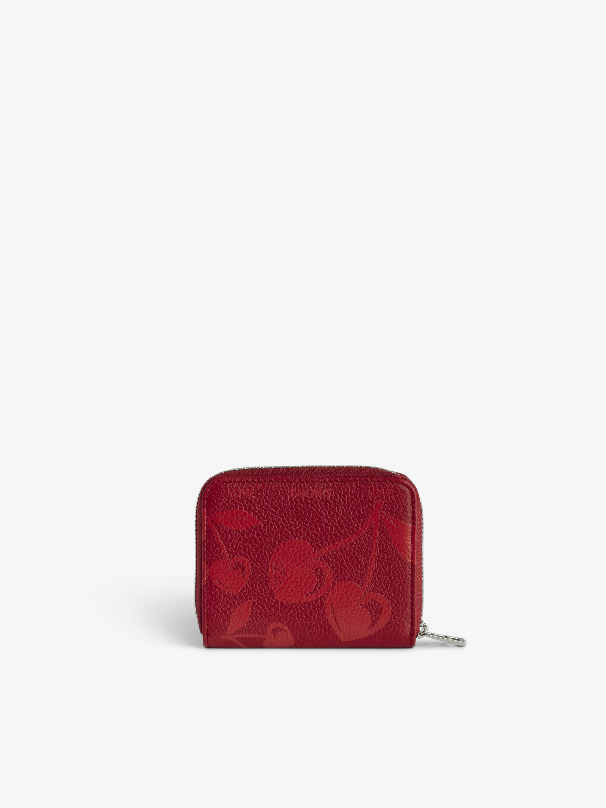 Mini ZV Red Leather Wallet | Zadig&Voltaire