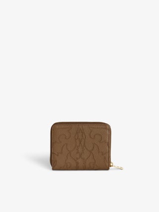 Mini ZV Wallet - Western leather coin purse, wing signature.