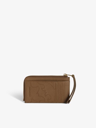 ZV Card Wallet - Western leather card holder, signature wings.