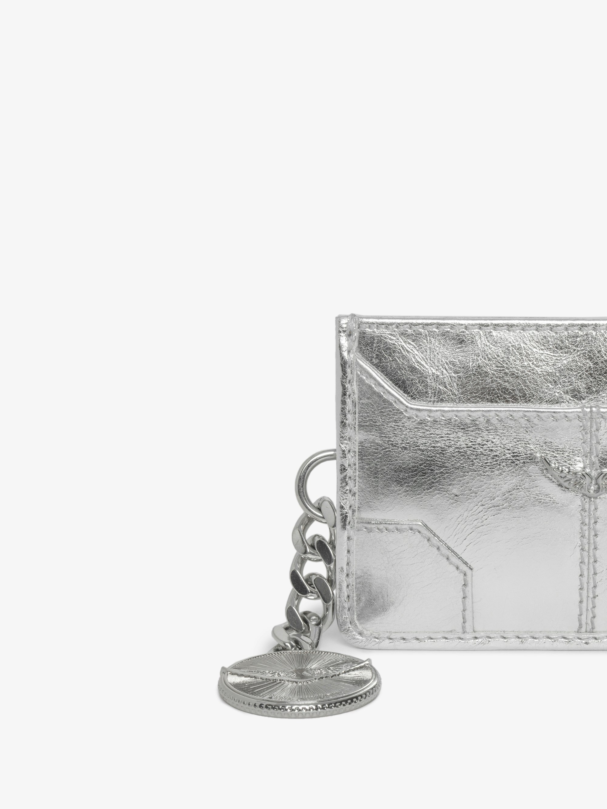 アクセサリーその他 Sunny Pass Card Holder - Zadig & Voltaire - Leather - Silver Sunny Vintage Card Holder White | Zadig&Voltaire