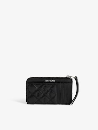 ZV Card Quilted Monogram Card Holder - Card holder in smooth leather with monogram quilting.