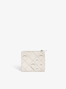 ZV Monogram Wallet - Monogram printed coated canvas wallet with flap and zipped pocket.