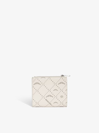 ZV Wallet Monogram Brieftasche - Geldbörse aus beschichtetem Canvas mit Monogramm-Print, Klappe und Reißverschlusstasche.