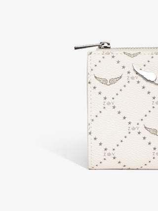 ZV Wallet Monogram Brieftasche - Geldbörse aus beschichtetem Canvas mit Monogramm-Print, Klappe und Reißverschlusstasche.