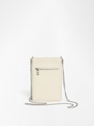 Rock Phone Pouch - Coated canvas phone case pouch with chains and signature wings.