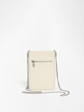 Rock Phone Pouch - Coated canvas phone case pouch with chains and signature wings.