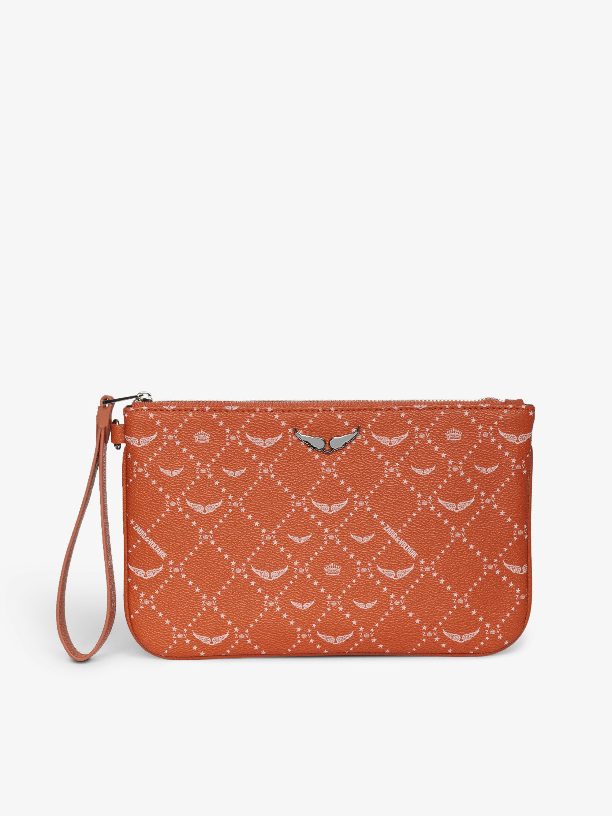 Z Pouch Monogram Clutch - Monogram canvas Clutch with signature wings.