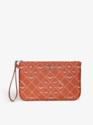 Z Pouch Monogram Clutch - Monogram canvas Clutch with signature wings.