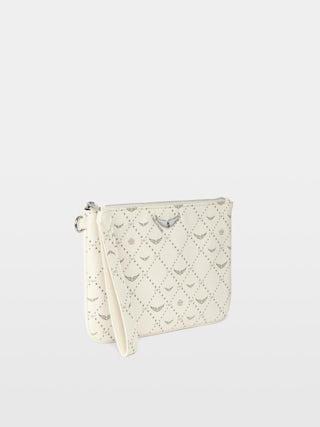 Z Pouch Monogram Clutch - Monogram canvas clutch with signature wings.