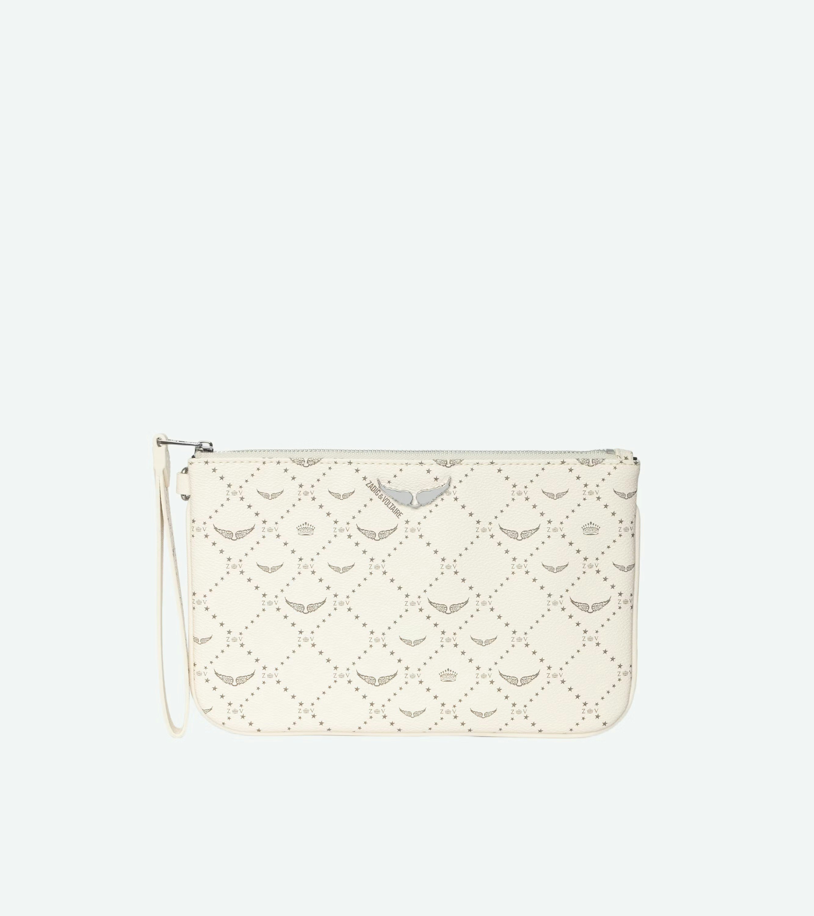 Z Monogram Pouch - Monogram canvas clutch with signature wings.