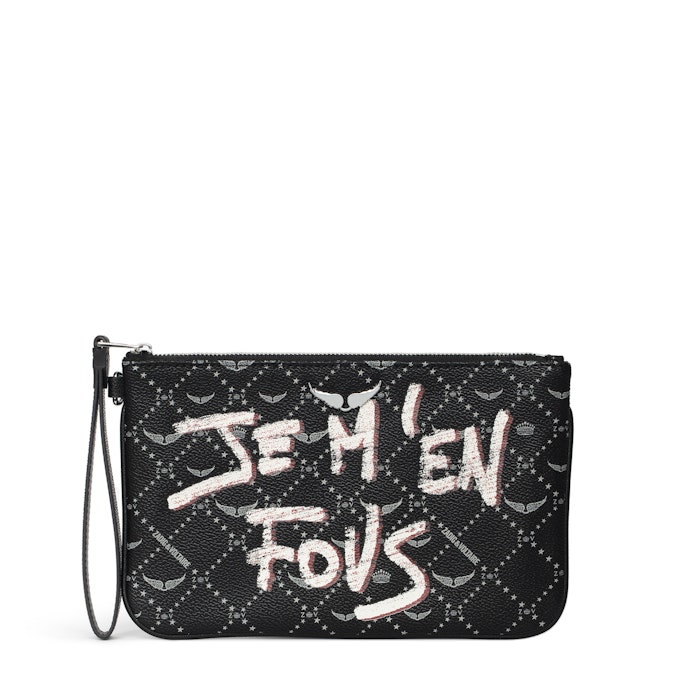 Pochette Z Monogram Tag Pouch Black - Zadig&Voltaire - Modalova