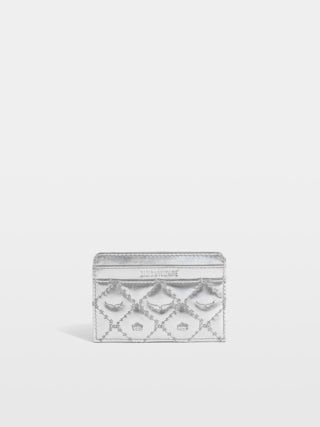 Card Holder ZV Pass Monogram Metal - Card holder in metallic leather with monogram quilting.