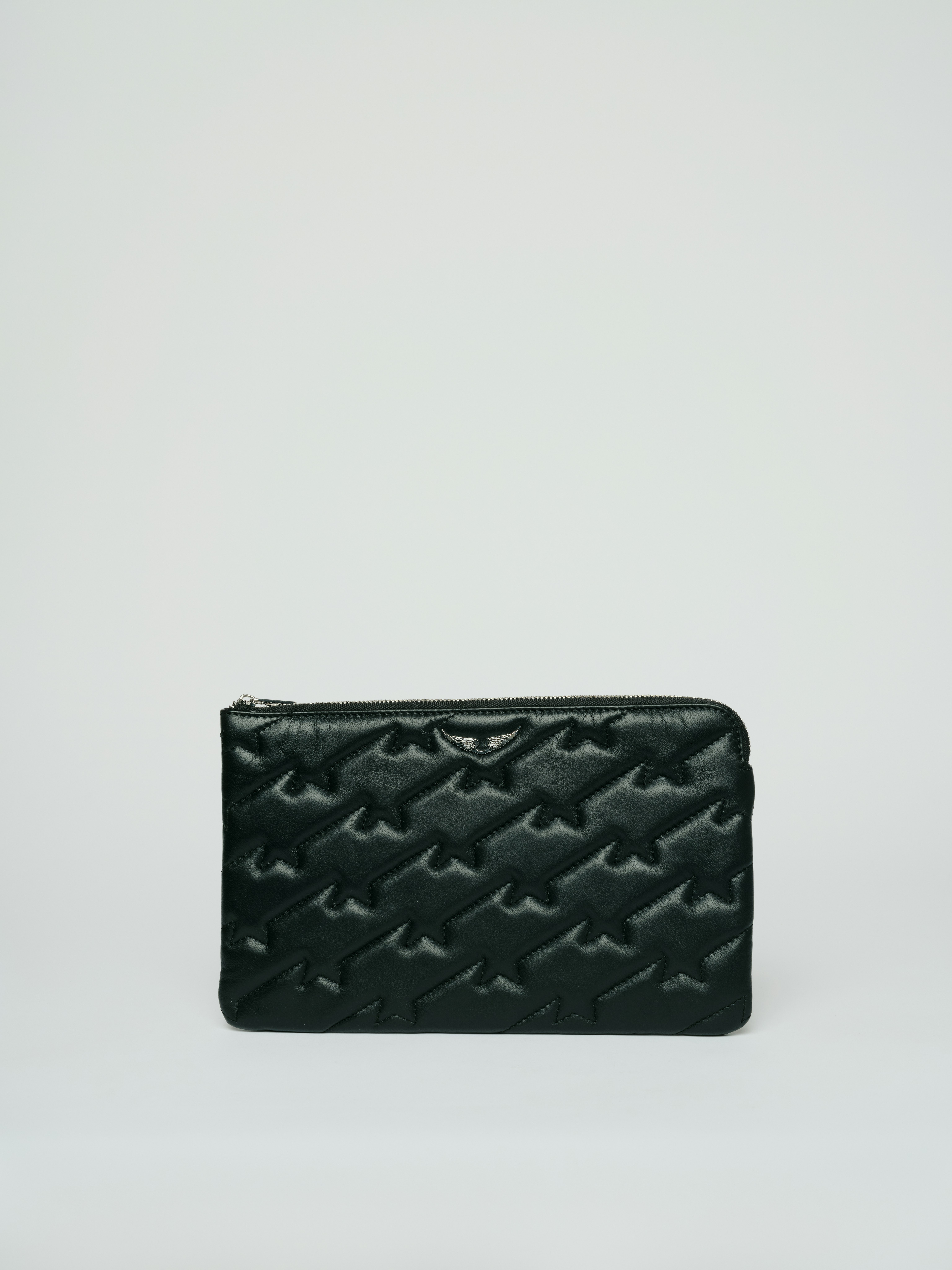 Uma Wings Leather Bag - Small black leather bag.