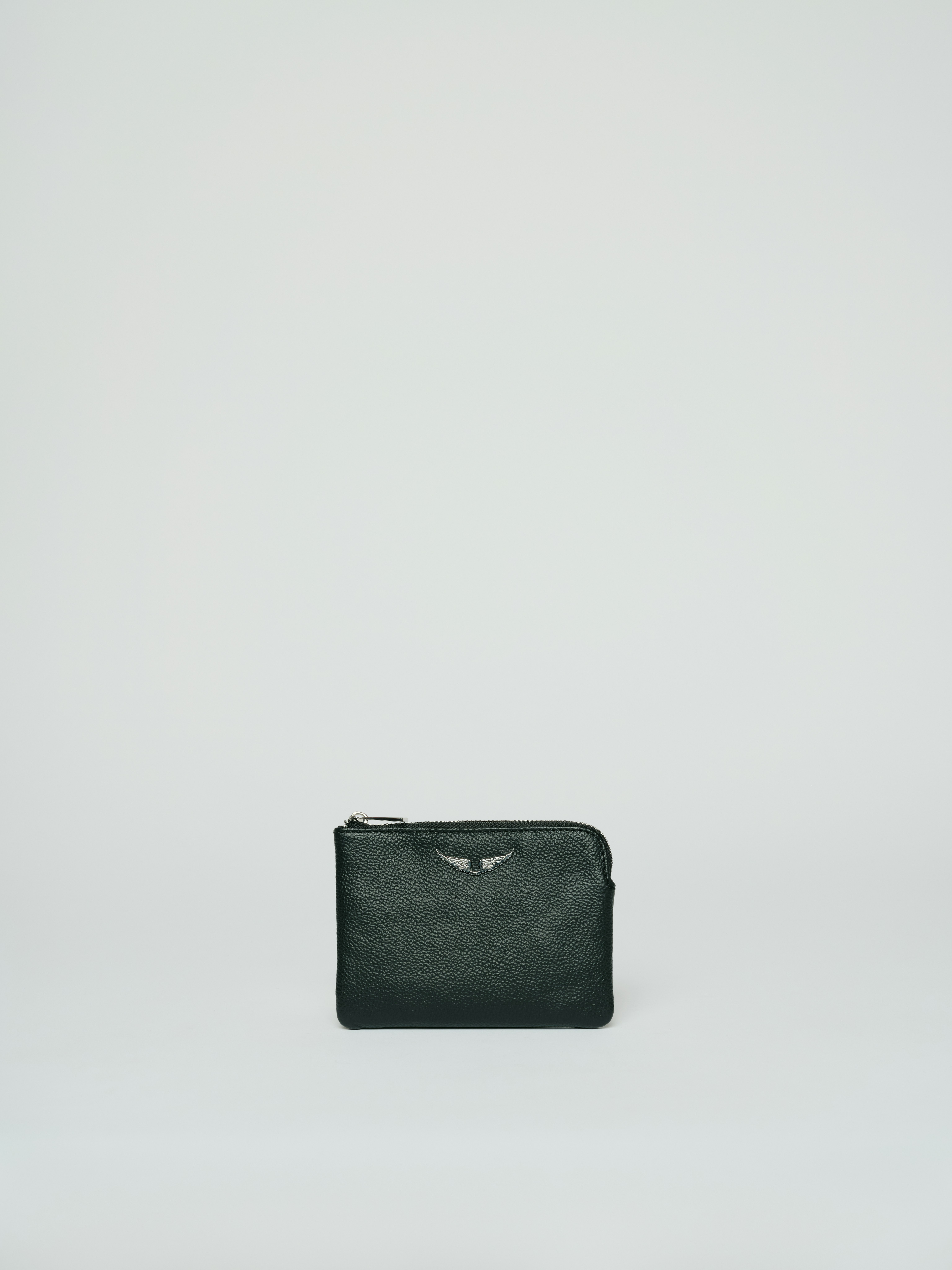 Uma Wings Leather Bag - Small black leather bag.