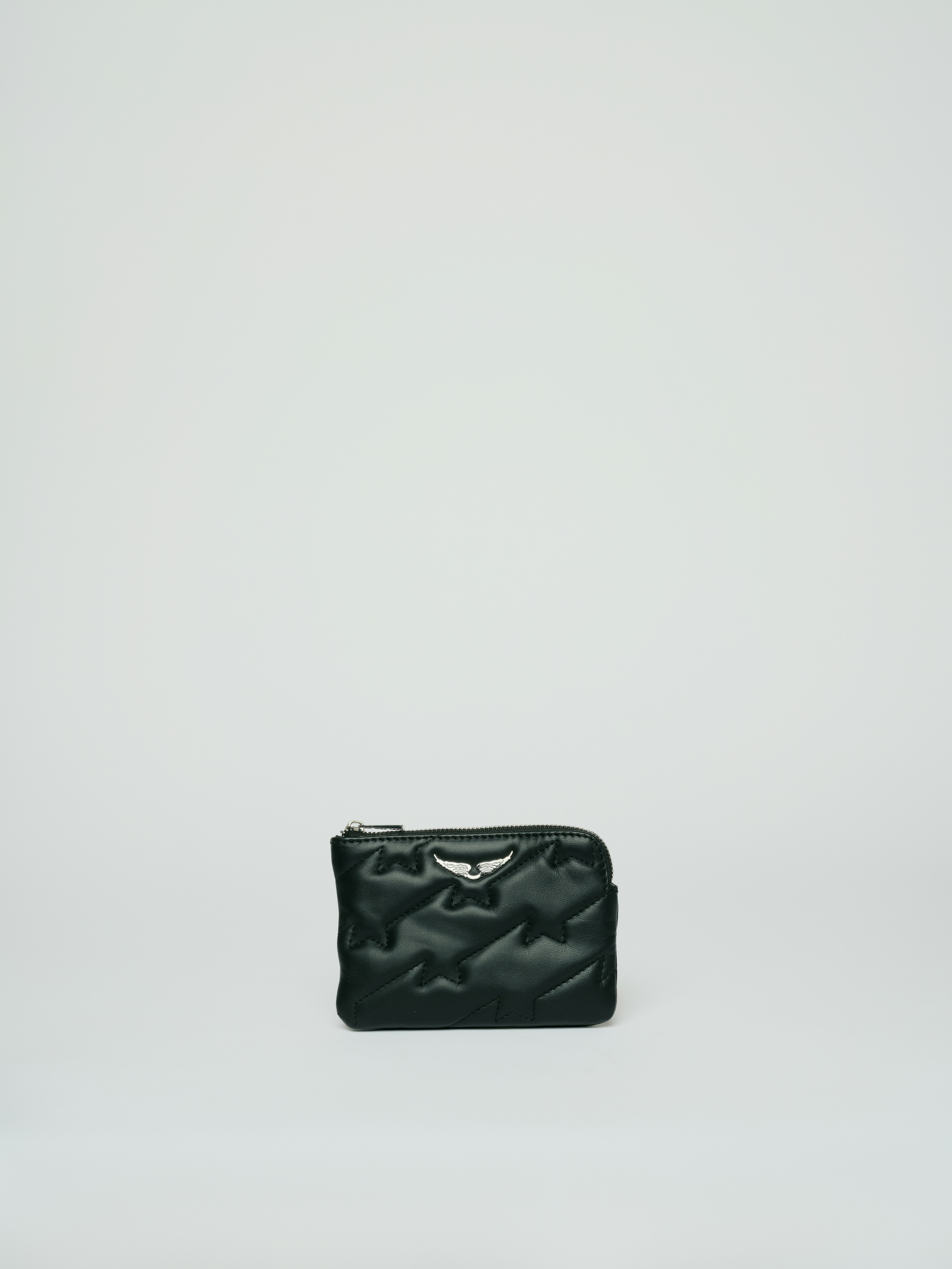 Uma Wings Leather Bag - Small black leather bag.
