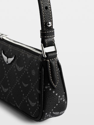 Z Pocket Monogram Clutch - Monogram printed clutch with removable handle.