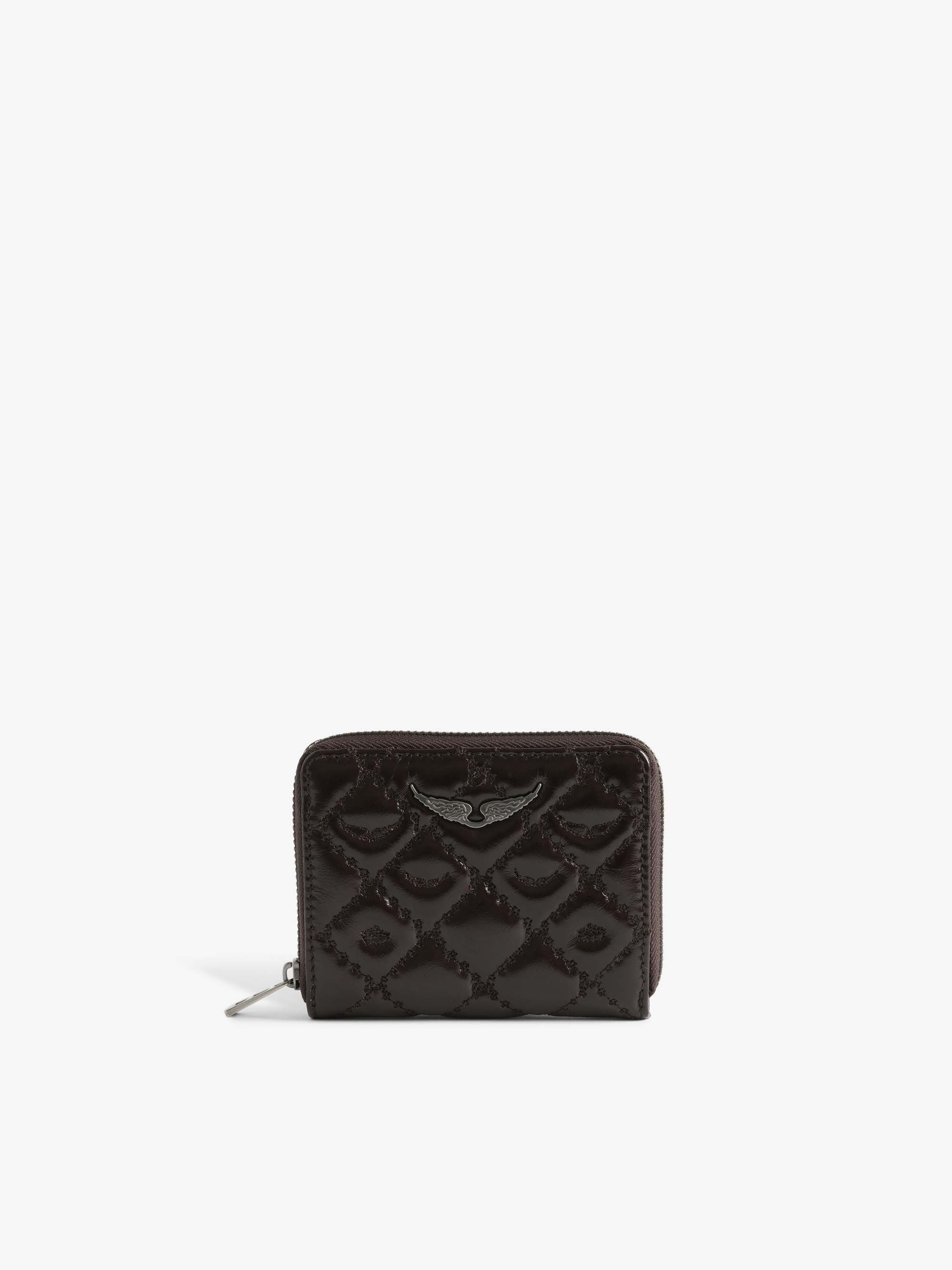 Mini ZV Vintage Monogram Wallet - Mini ZV wallet in quilted vintage leather with monogram and wings signature.