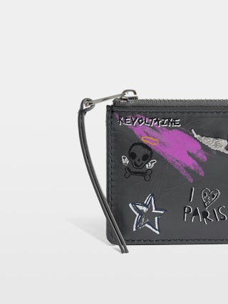 ZV Cardholder Humberto - Card holder in grained leather, wings signature and Humberto Cruz print.