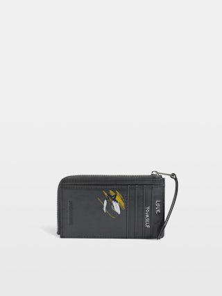 ZV Cardholder Humberto - Card holder in grained leather, wings signature and Humberto Cruz print.