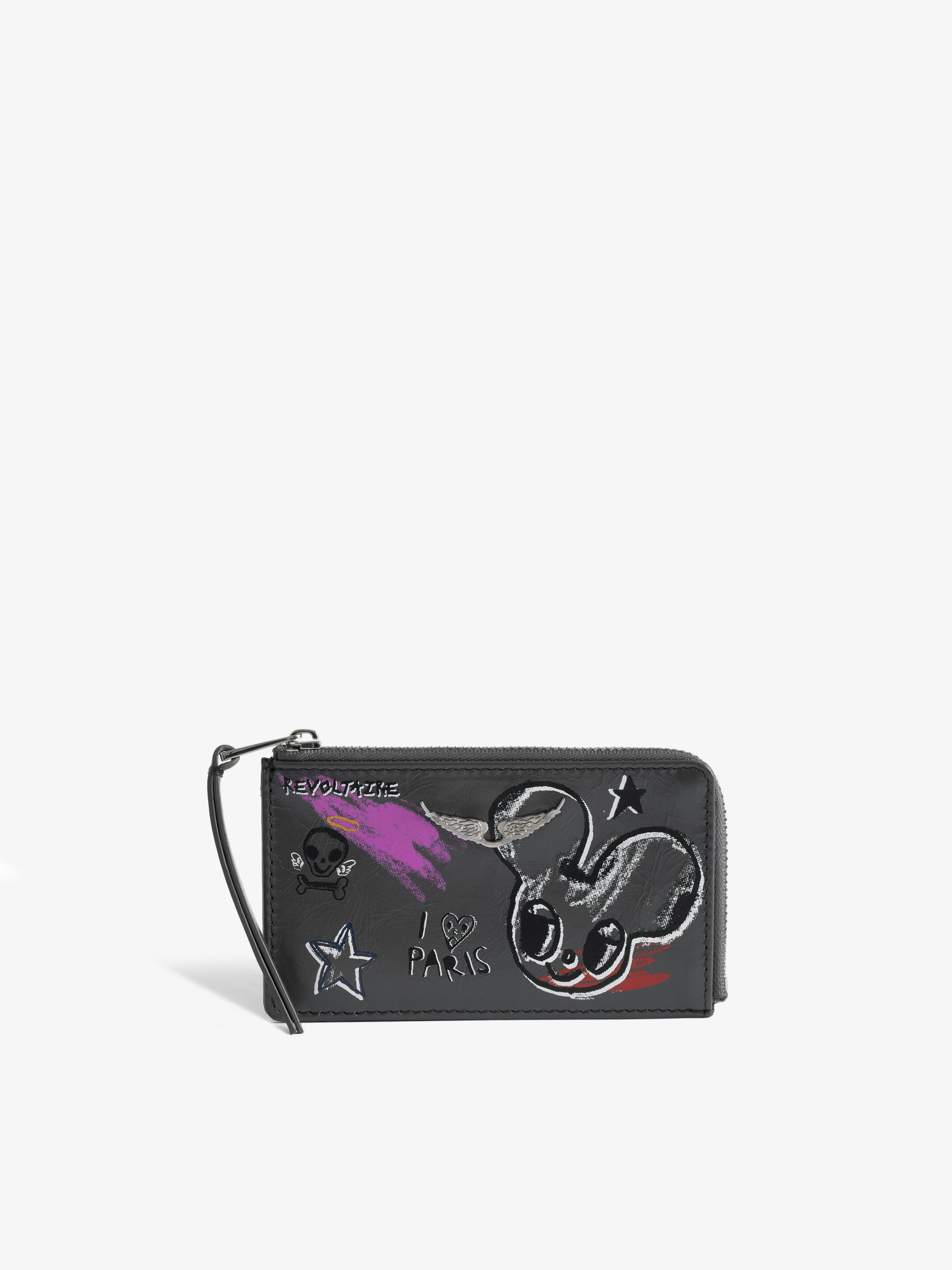 ZV Cardholder Humberto - Card holder in grained leather, wings signature and Humberto Cruz print.