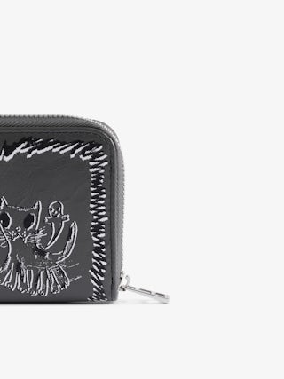 Mini ZV Humberto Geldbörse - Mini ZV Geldbörse aus genarbtem Leder, Flügel-Signatur und Humberto Cruz Print.