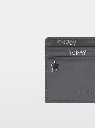 ZV Pass Humberto Cardholder - Card holder in grained leather, wings signature, Humberto Cruz print.