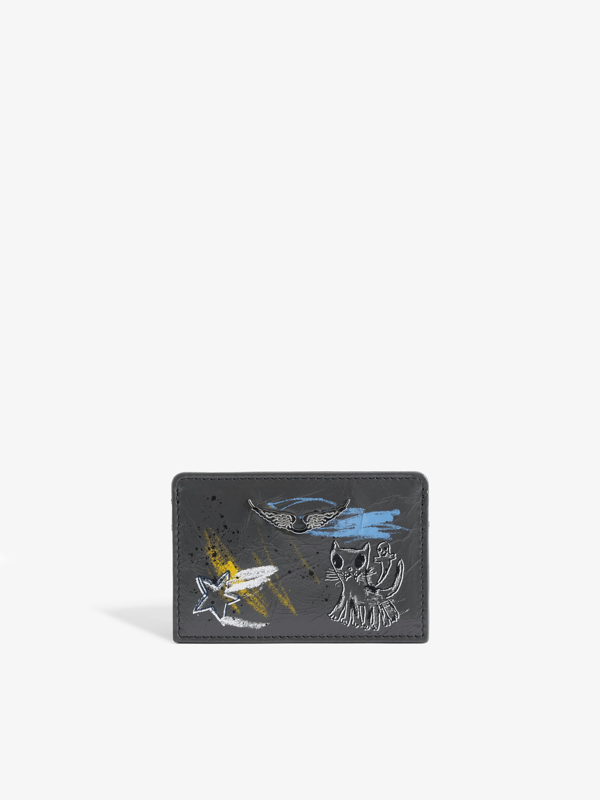 ZV Pass Humberto Cardholder - Card holder in grained leather, wings signature, Humberto Cruz print.