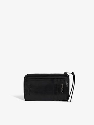 Kartenetui ZV Card Vintage Patent Studs - Kartenetui mit Reißverschluss aus Vintage-Leder mit Nieten.