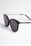Studs Sunglasses - Unisex bio-acetate sunglasses in black with tinted lenses