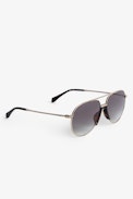 Pyramid Studs Sunglasses - Brown Pyramid Studs sunglasses with smoked lenses decorated with pyramid studs