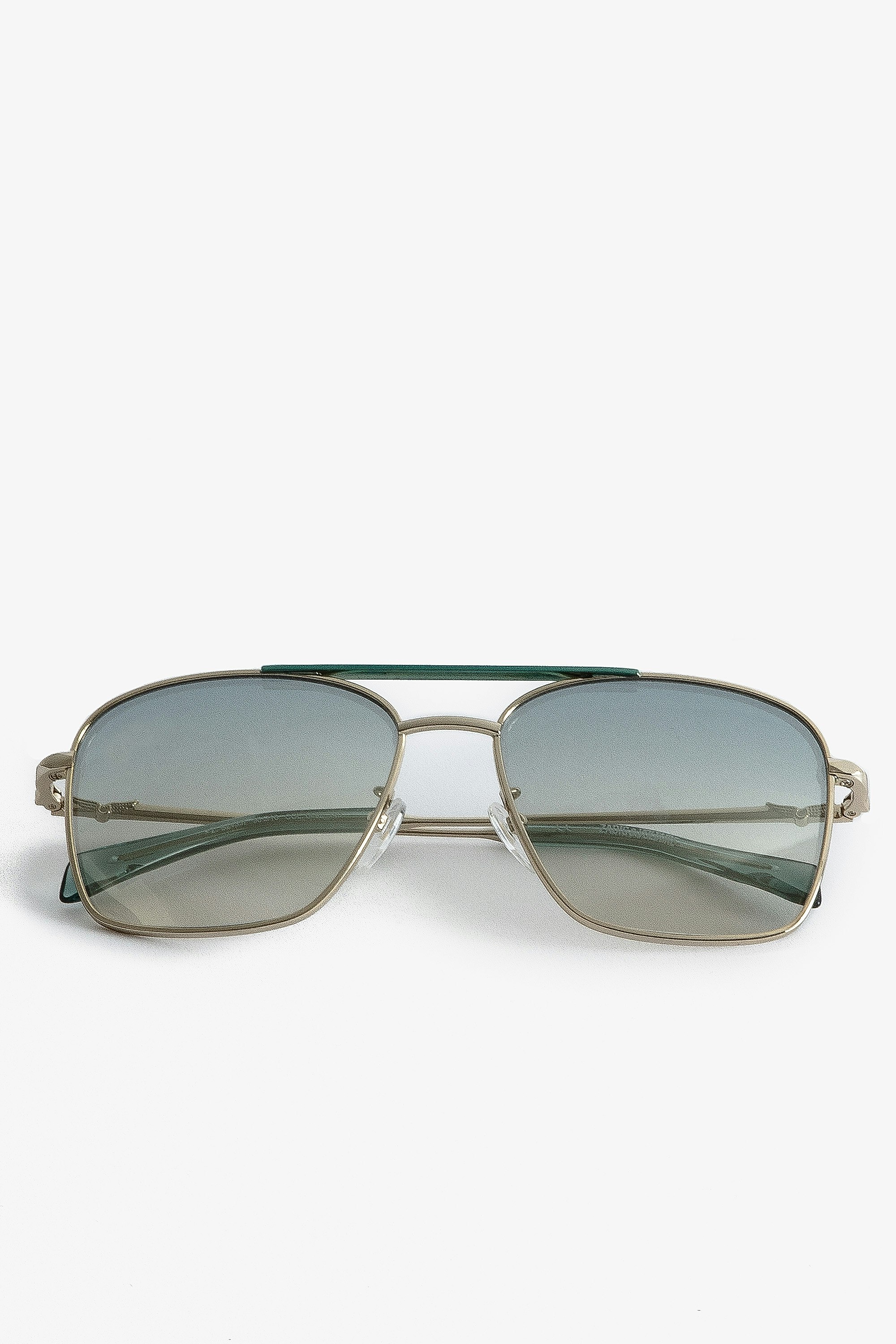 Aviator Wings Sunglasses - Light blue aviator sunglasses.