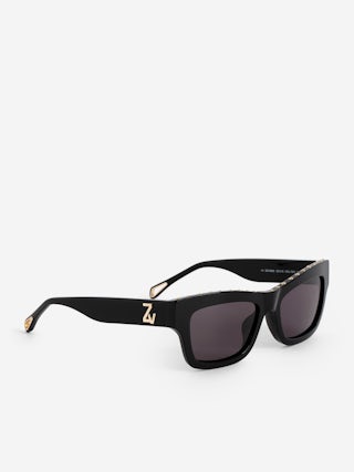 ZV23H1 Sunglasses - Rectangular sunglasses adorned with the ZV logo on the temples and studs on the unisex frame.