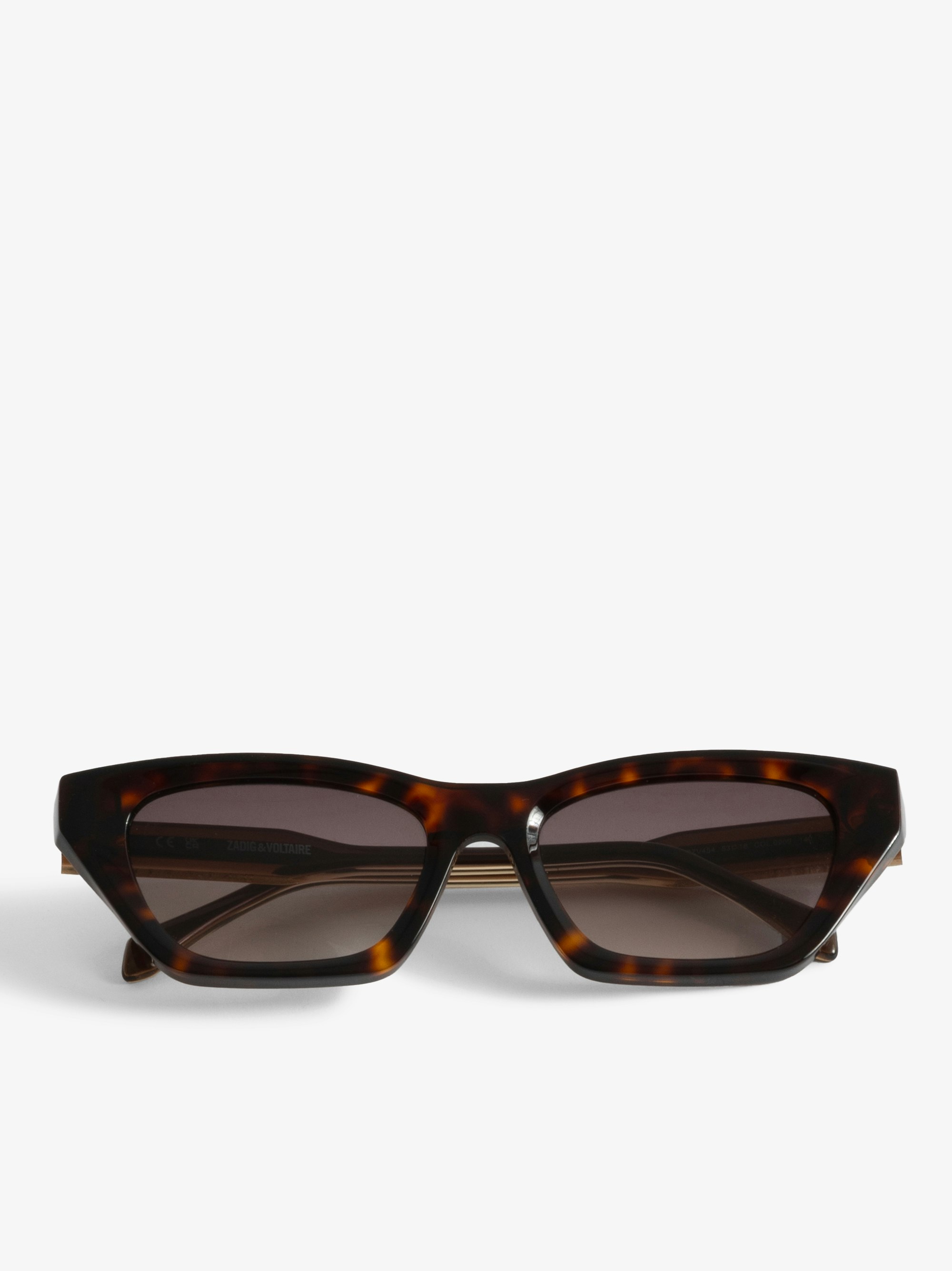 SZV454 Sunglasses - Brown sunglasses with ZV logo.