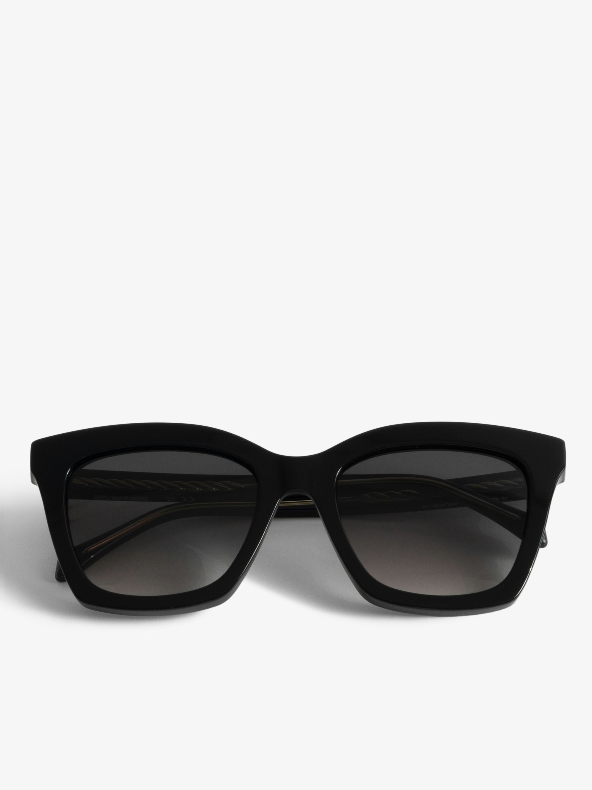 SZV455 Sunglasses - Black sunglasses with ZV logo.