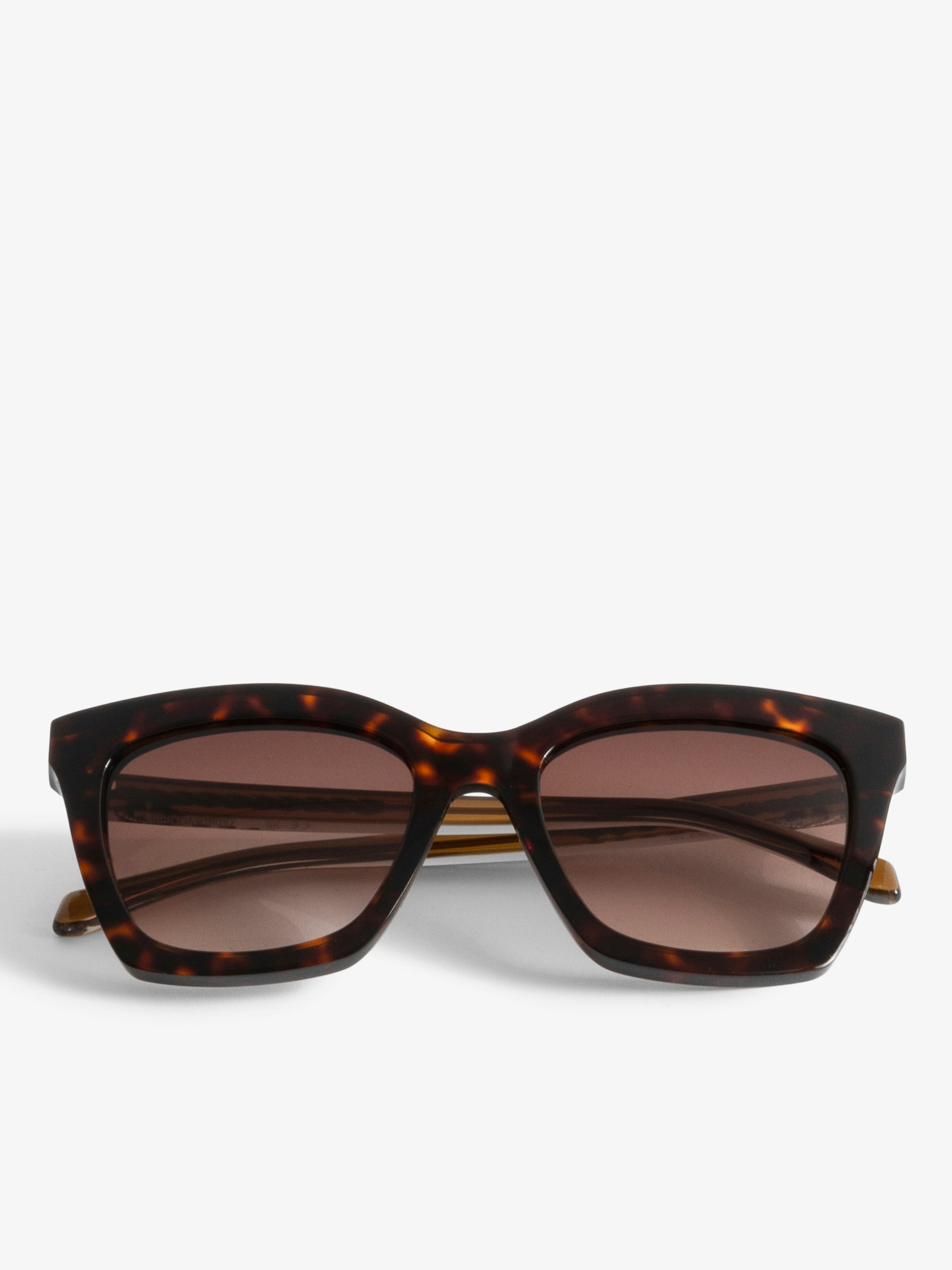 SZV455 Sunglasses - Brown sunglasses with ZV logo.
