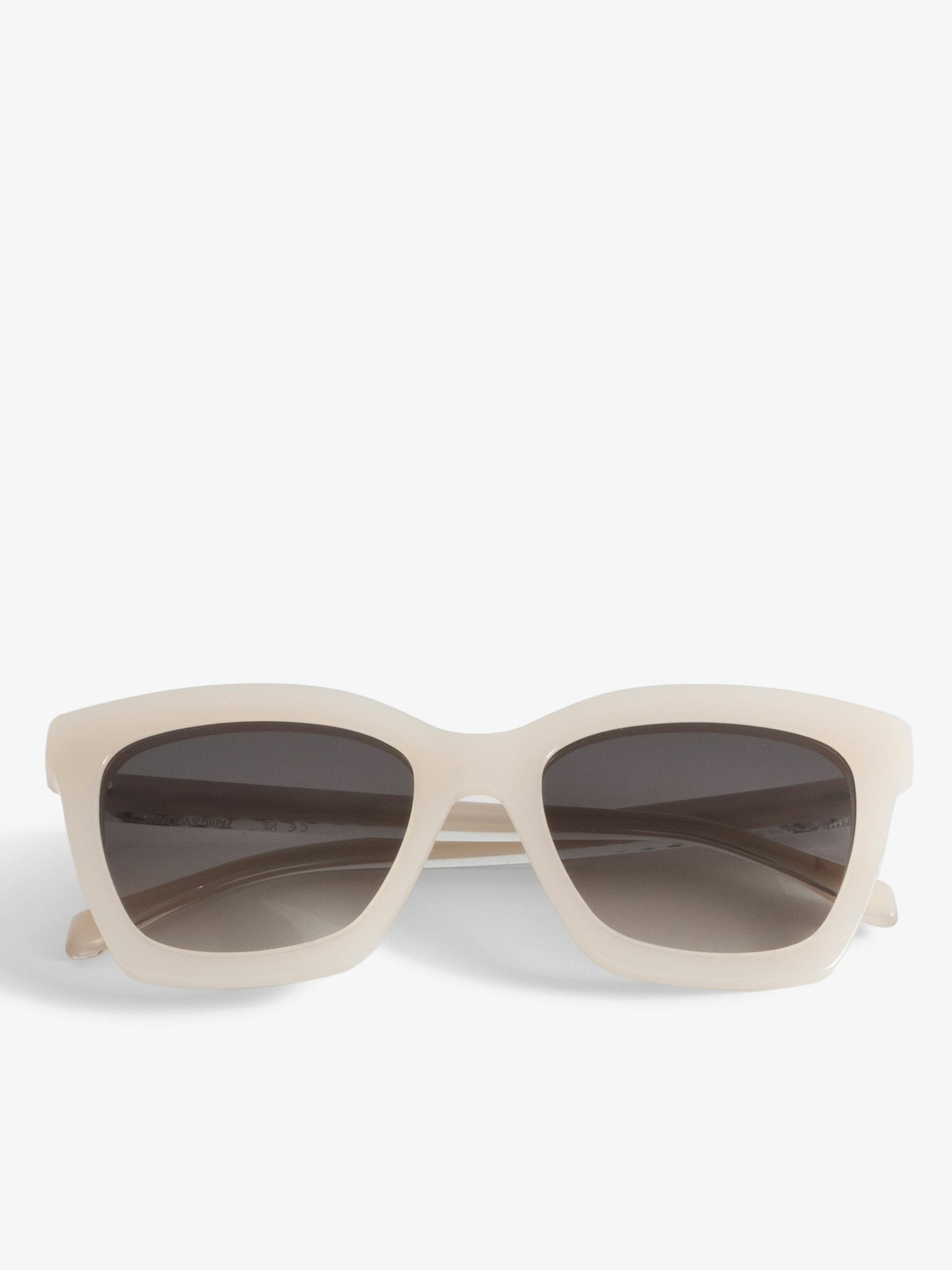 SZV455 Sunglasses - White sunglasses with ZV logo.