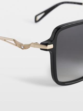 Lunettes De Soleil ZV26S4 - Lunette de soleil unisexe en acétate avec détails signatures ailes sur branches.