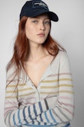 Casquette Klelia Saint Barth - Casquette en coton bleu marine brodé Saint Barth