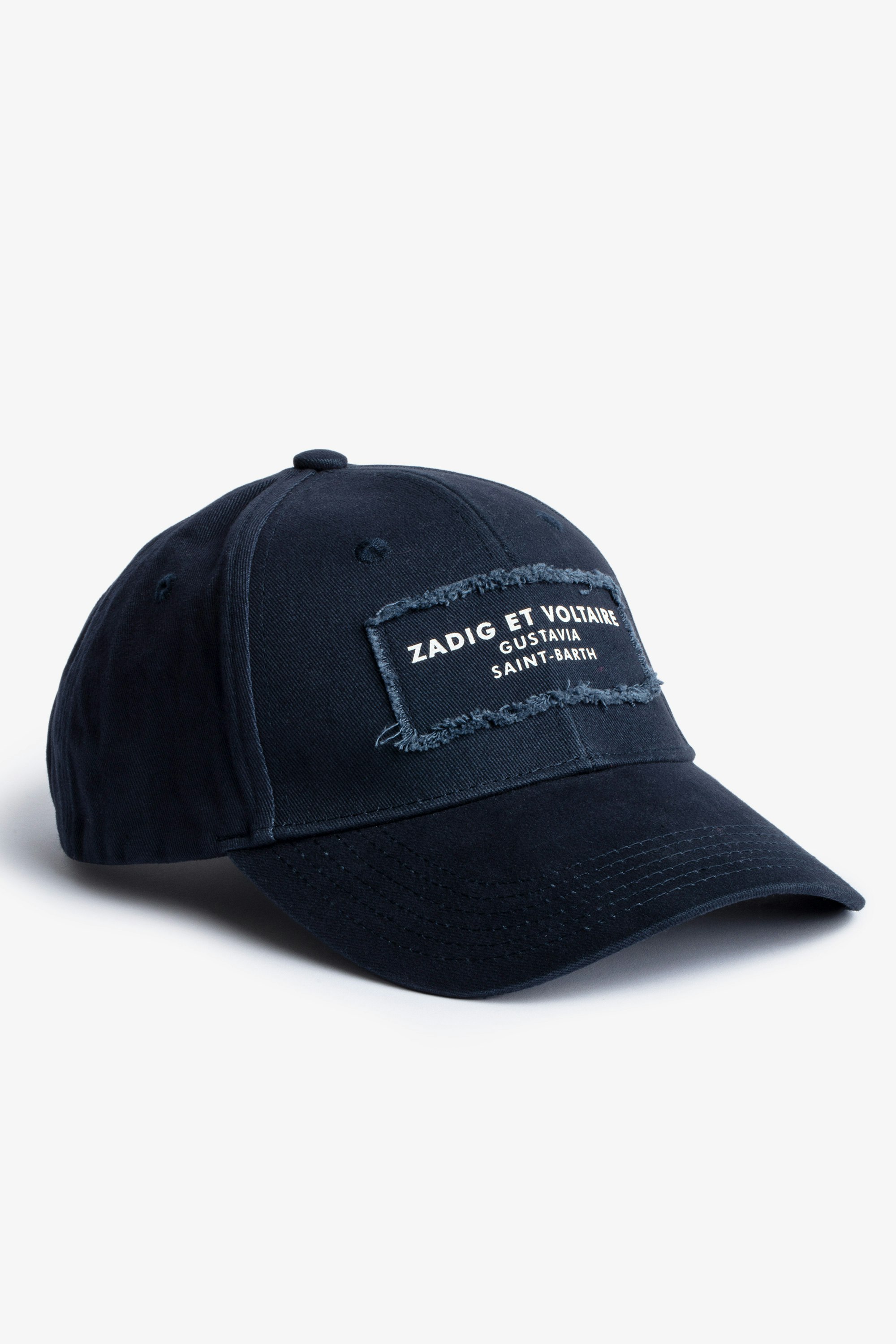 Klelia St Barts Cap Navy blue cotton cap with St Barts embroidery 
