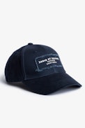 Casquette Klelia Saint Barth - Casquette en coton bleu marine brodé Saint Barth